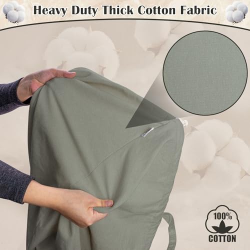 Cotton Canvas Laundry Bag 30"Wx 35"H with Handles Drawstring (Cotton Gray L+ / L+ 30"Wx 35"H┃1 Pack)