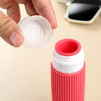 Travel Bottles for Toiletries (3 Ounces / Cream-Colored)