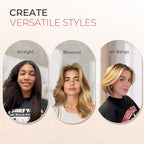 Ring Hair Straightener Brush (Peach Fuzz)