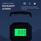Luggage Scale Fish Weighing Digital Handheld Suitcase Weigher (Black with Tape)