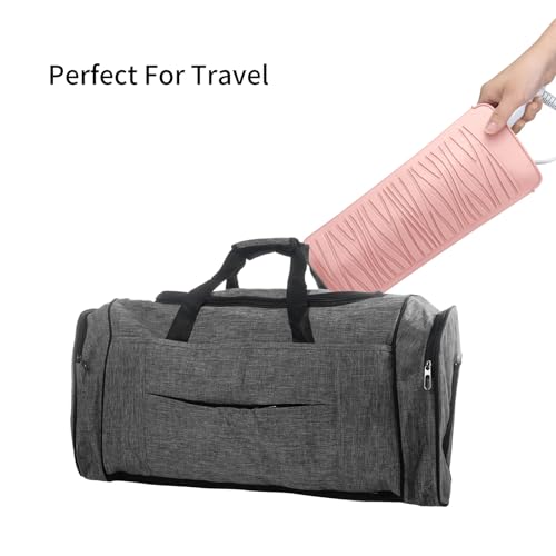 Silicone Heat Resistant Travel Pouch for Hair Straighteners (1 Pack / Rouge)