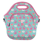 LunchTote Zippered Bag Insulated Neoprene Caddy (Poolside Perfection / X-Large 6.5 Quart Lunch Tote)
