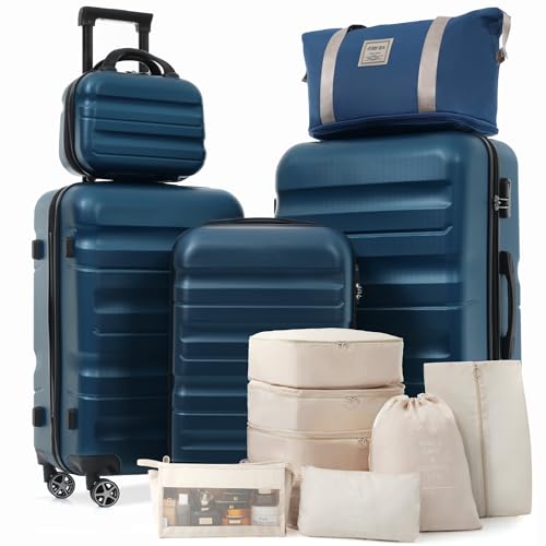 Luggage Set 13 Piece (Ink Blue / 13-piece Set)