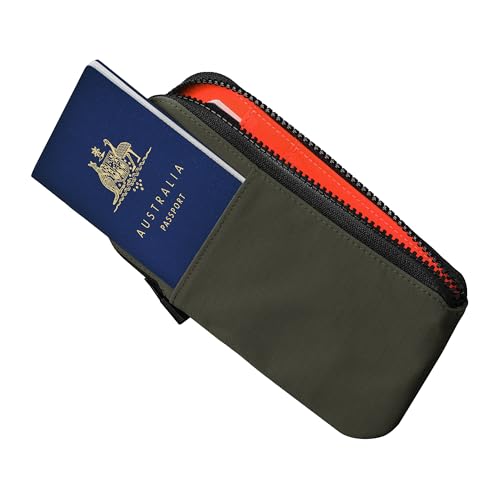 Zip Travel Wallet RFID Blocking Passport Holder Green (Green)