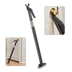 Super Heavy Duty Metal Door Stoppers Bar with 3000+lbs Strength Adjustable Door Security Bar for Home Security Residential (Gunmetal Gray Finish)