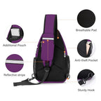 Sling Backpack Bag (Plum)
