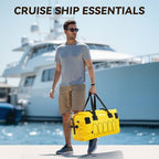 Waterproof Duffel Bag Motorcycle Dry Bag Backpack (Yellow / 110L)