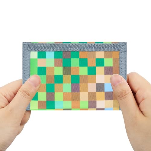 RFID Blocking Canvas Wallet for Men and Women (Chequer)
