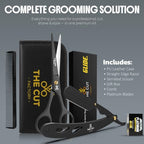 Professional Matte Black Barber Grooming Kit (Black Barber Kit)