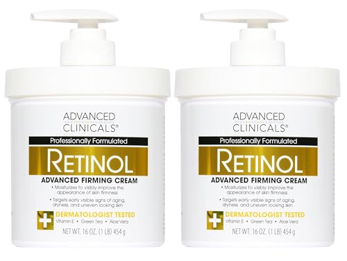 Retinol Body Lotion & Face Moisturizer (1 - Retinol Firming Cream / 16 Ounce (Pack of 2))