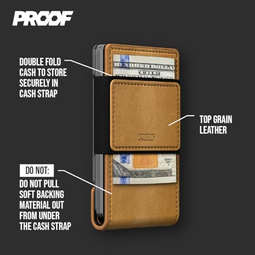 Slim Minimalist Wallets for Men (Tobacco Brown)