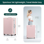 Zipperless Check in Suitcase (Blush)