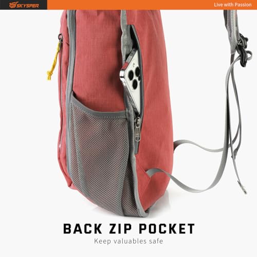 Small Daypack 10L Hiking Backpack Packable Lightweight Travel Day Pack for Women Men (10l / Red)