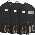 43" Travel Garment Bag with Pockets (43-Inch w/ Pocket, 3-Pack, Black)