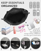 Dance Gym Duffel Bag Gifts for Girls Teen (Black / F)
