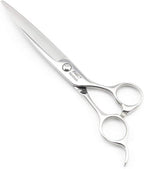 Barber Scissors 7" Professional Sliding Hair Scissors Willow Shape Sliding Hair Shears Professional Haircut Razor Edge 440c Barber Shears KINSARO for Hairdresser Barbershop or Home Use