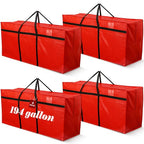 4 Pcs 194 Gallon Extra Large Moving Bags Heavy Duty Storage Bag (194 Gallon / Red)