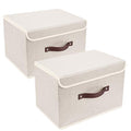 Collapsible Storage Boxes (2 pack / Beige)