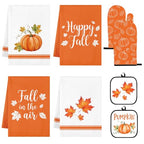 Fall Pumpkin Kitchen Decor Set (Fall Pumpkin Orange)