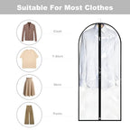 Dress Bags for Gowns Long (Clear / 60''- 2 Pack)