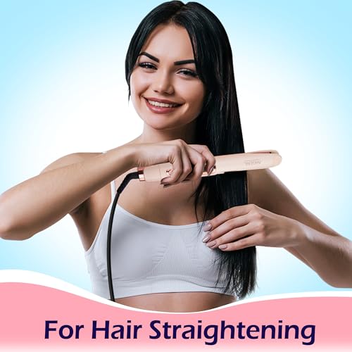 Pro Twist Flat Iron Hair Straightener (Pink)