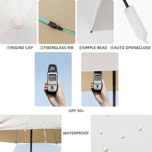 Folding Umbrella Anti (Moonlight White)