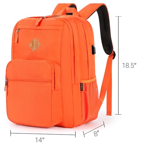 36L Backpack for College (Tangerine / 18.5 Inch)