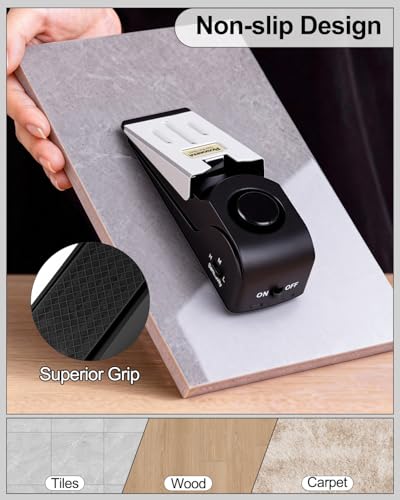 1 Pack Door Stop Alarm (1 Pack / Black)