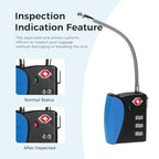 TSA Approved Travel Luggage Locks (Navy / 1 Pack)