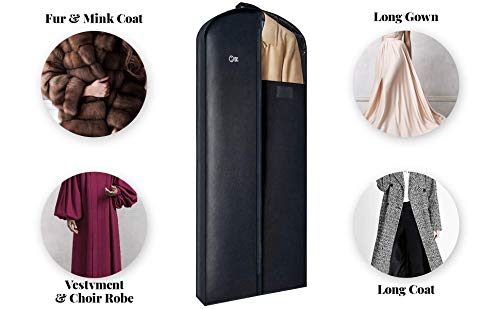 Luxury Storage Garment Bag for Long Coat (60 Inch)