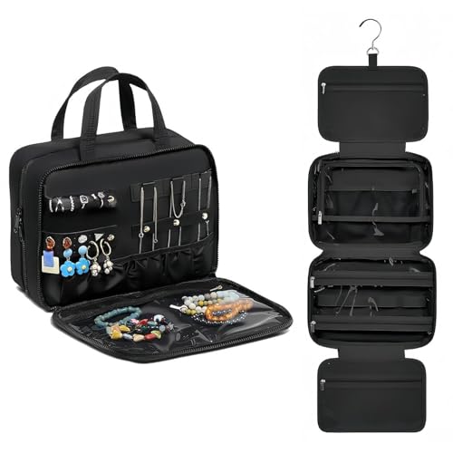 Travel Hanging Toiletry Bag for Women (Black)