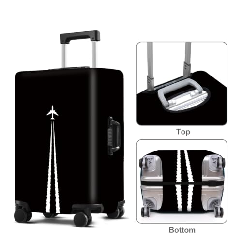 Jet Trail Luggage Cover Washable Suitcase Protector Anti (Jet Trail / S(20-22inch suitcase))