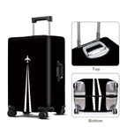Jet Trail Luggage Cover Washable Suitcase Protector Anti (Jet Trail / XL(32-34inch suitcase))