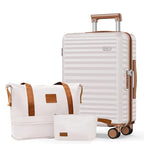 Expandable Luggage (White / DB/TB/24in)