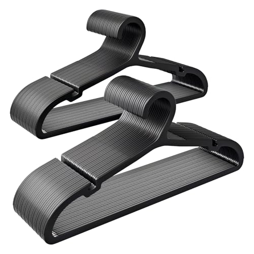 50 Pack Clothes Hangers (Black)
