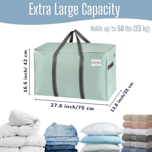 4 Pack Heavy Duty Moving Bags (4 Pack / Shiny Light Green)