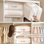 Comforter Storage Bag (Beige / 110L (2-Layer Compression))