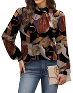 Fall Outfits for Women 2026 Long Sleeve Shirts Early Womens Fall Fashion 2026 Must Haves Womens Tops for Teachers School Outfits Winter Clothing Trendy Clothes Blouses Floral Print XL (01 - Floral Printb / X-Large)