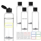 5 Pack 3.4 oz Travel Bottles for Toiletries (clear)