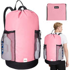 2PK 150L Laundry Bag Backpack (150L - 2PK / Pink)