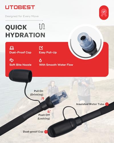 Water Bladder 3L Hydration Bladder for Hiking Backpack (Blue-3L)