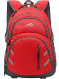 Extra Large Backpack Bookbag for College Laptop Travel (17 Inch / Strong Red)