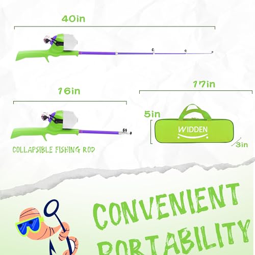 Kids Fishing Pole (Vital Green& Starry Purple)