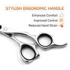Professional Hair Thinning Scissors 6'' Barber Texturizing Shears with Sharp Razor Edge 440C Thinner Hair Scissors with Ergonomic Design for Salon and Home User (Thinning / 6 inches)