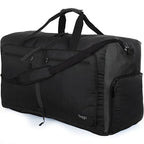 Travel Duffle Bag for Women & Men. Duffel Bag for Traveling & Camping (80L / All Black)