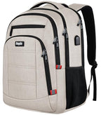 Travel Laptop Backpack for Women (A5-beige / 15.6)