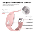 Fashion FDA Cleared Relieve Nausea Electrode Stimulator Morning Sickness Motion Travel Sickness Vomit Relief Rechargeable No Gel Drug Free Wrist Bands Without Side Effects (Pink)