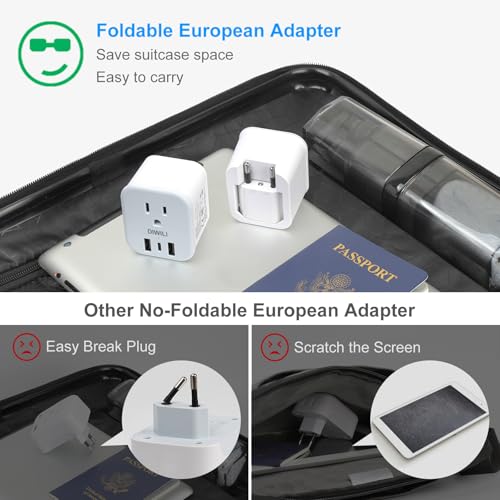 European Travel Plug Adapter (Type C/L- EU Italy)