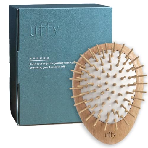 Acubrusher Bamboo Bristle Gua Sha Hair Brush (Bamboo Bristles / Beech Wood)