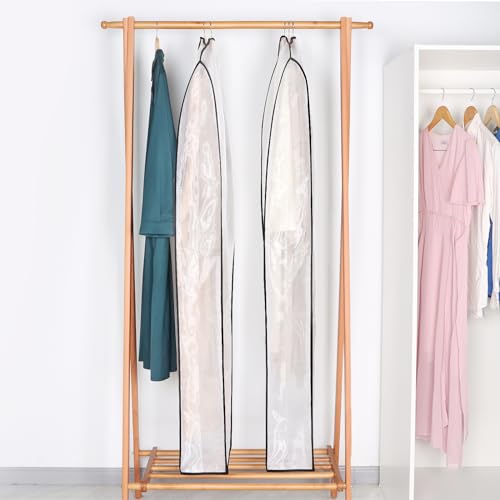 Leather Jacket Coat Storage Bags Dress Bags for Gowns Long 60 in (60"-4pcs)